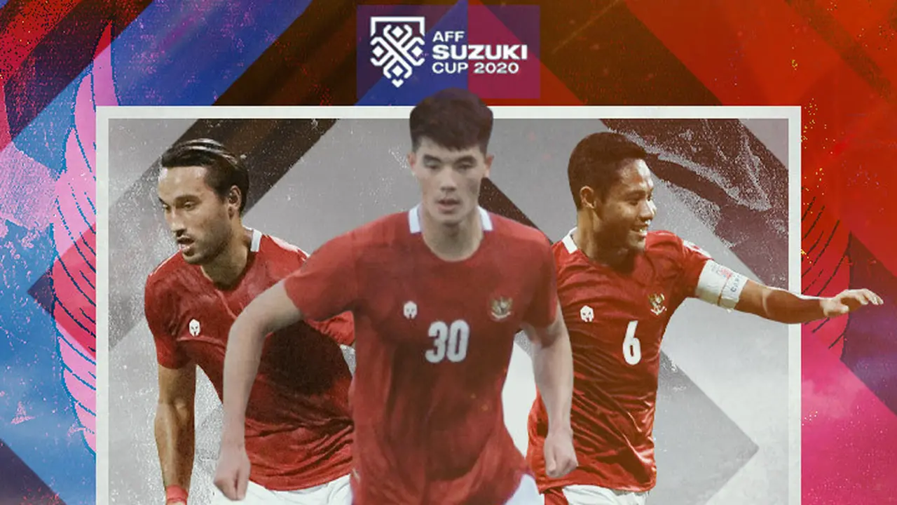 Piala AFF - Timnas Indonesia Vs Vietnam - Ilustrasi Ezra Walian, Elkan Baggott, Evan Dimas