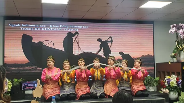 Perayaan HUT RI ke-77 yang diinisiasi oleh Ho Chi Minh City Union of Friendship Organizations (HUFO) pada (16/8/2022).