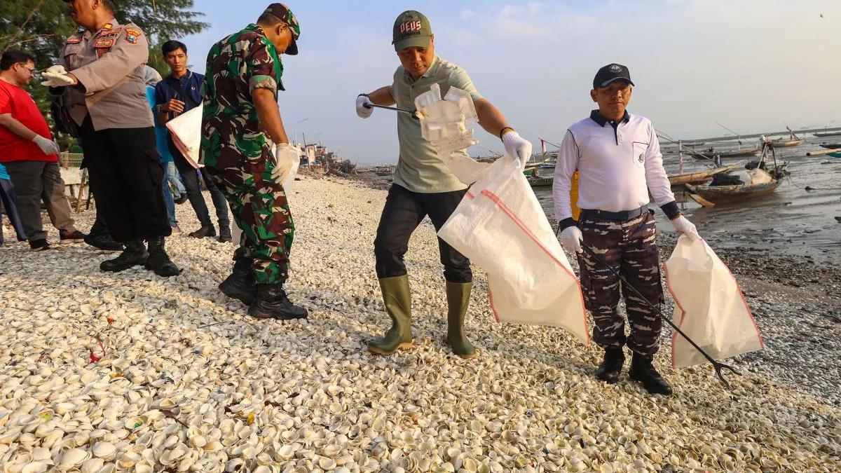 Pemkot Surabaya Gelar Aksi Bersih Pantai Kenjeran, Imbau Warga Buang Sampah Besar ke TPS