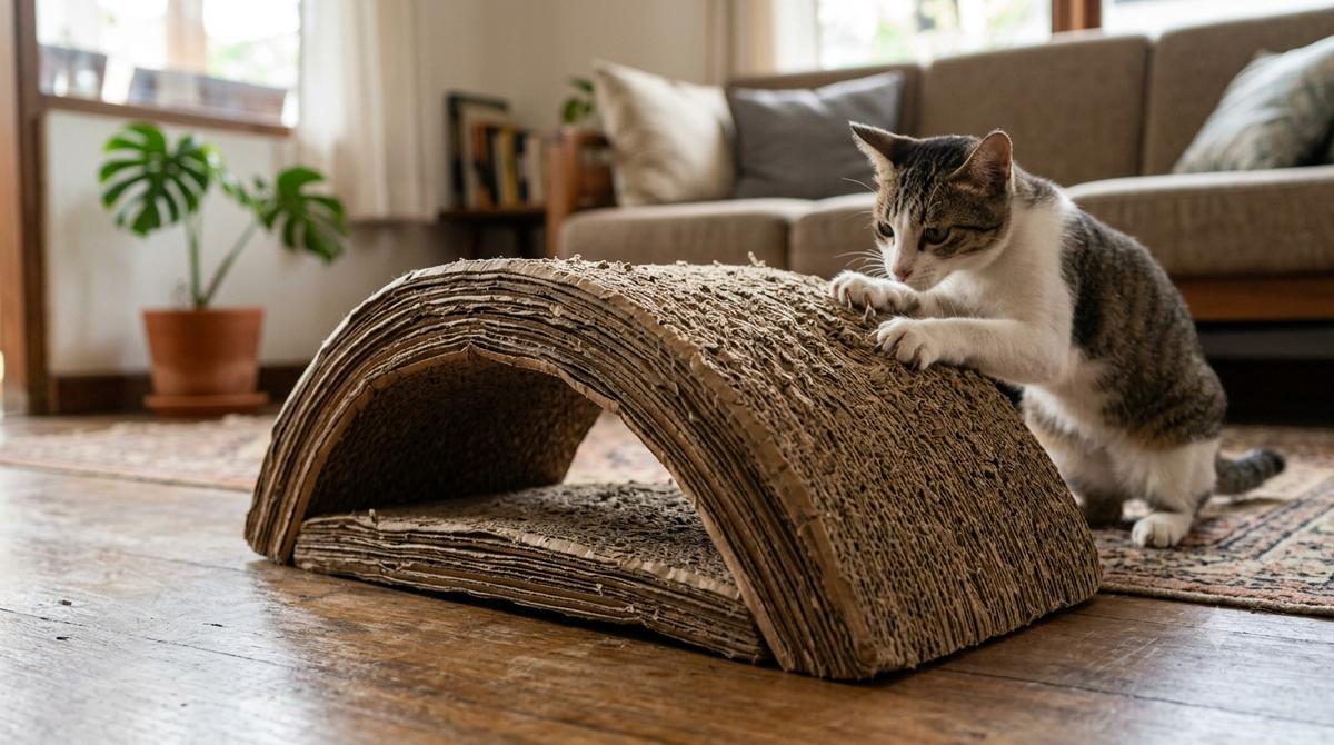 Cara Membuat Garukan Kucing DIY dari Kardus Bekas/AI Generated