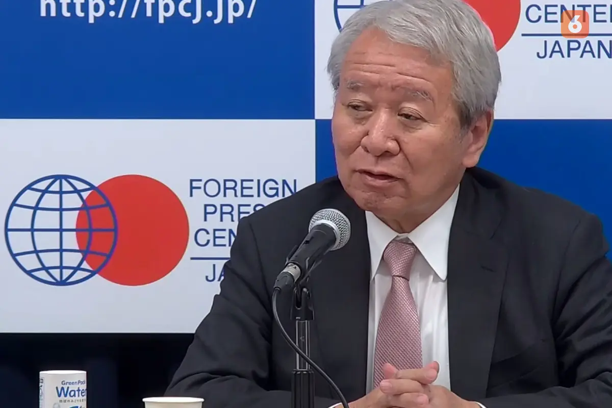 Presiden Japan International Cooperation Agency (JICA), Tanaka Akihiko dalam pernyataan pers secara virtual, Selasa (1/10/2024). (Liputan6.com/Benedikta Miranti)
