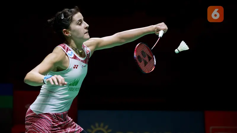 Foto: Teriakan Ekspresif An Se Young setelah Libas Carolina Marin di Final Indonesia Masters 2023