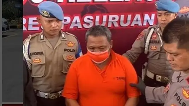 Khoiri alias Satir (52) warga Dusun Blimbing, Desa Parerejo Pasuruan diamankan polisi usai bunuh menantunya sendiri. (Istimewa)