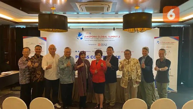 Presiden Indonesian Diaspora Network United (IDN-U) Prof. Herry Utomo pada Senin (11/8/2025) di JS Luwansa Hotel, Jakarta, menegaskan pentingnya talenta sebagai faktor penentu dalam menghadapi persaingan global (Dok. Liputan6.com/Teddy Tri Setio Berty).