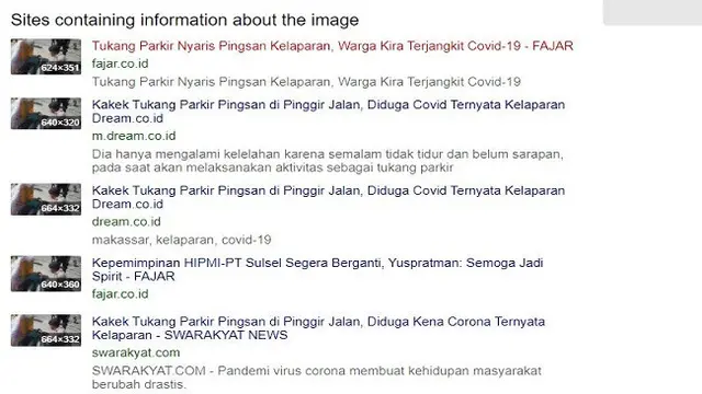 Gambar Tangkapan Layar Penelusuran Foto Menggunakan Situs Yandex.