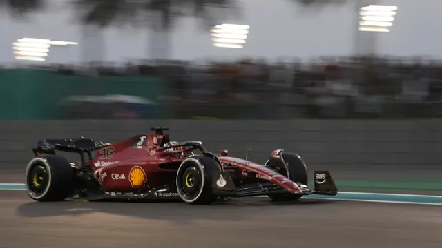 Foto: Plan C Ferrari Sukses Bawa Leclerc Segel Runner Up Juara Dunia di Formula 1 GP Abu Dhabi