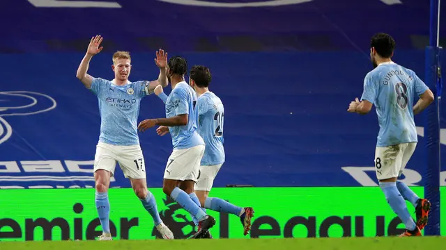 FOTO: Manchester City Permalukan Chelsea di Stamford Bridge
