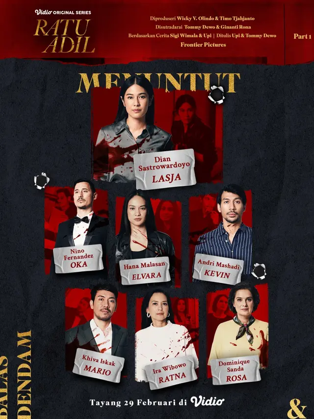 Series Ratu Adil yang tayang di Vidio.