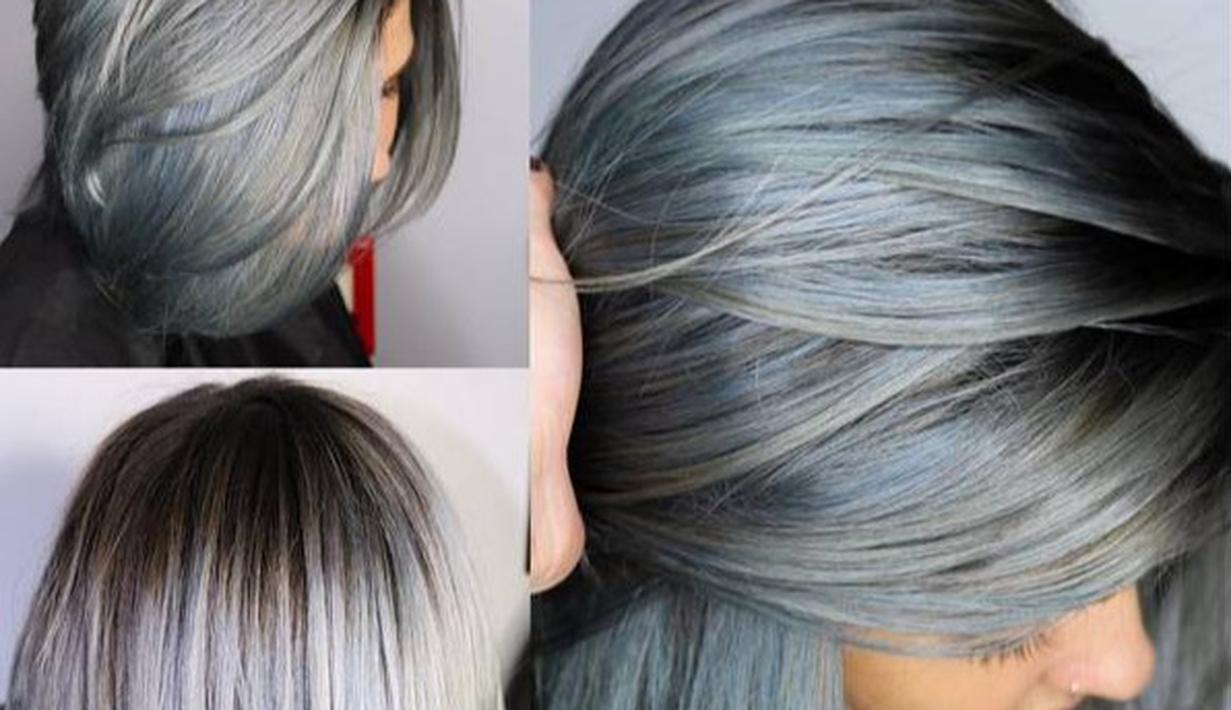 Tren Baru Cat  Rambut  Warna  Denim Lebih Keren Dan Kekinian  
