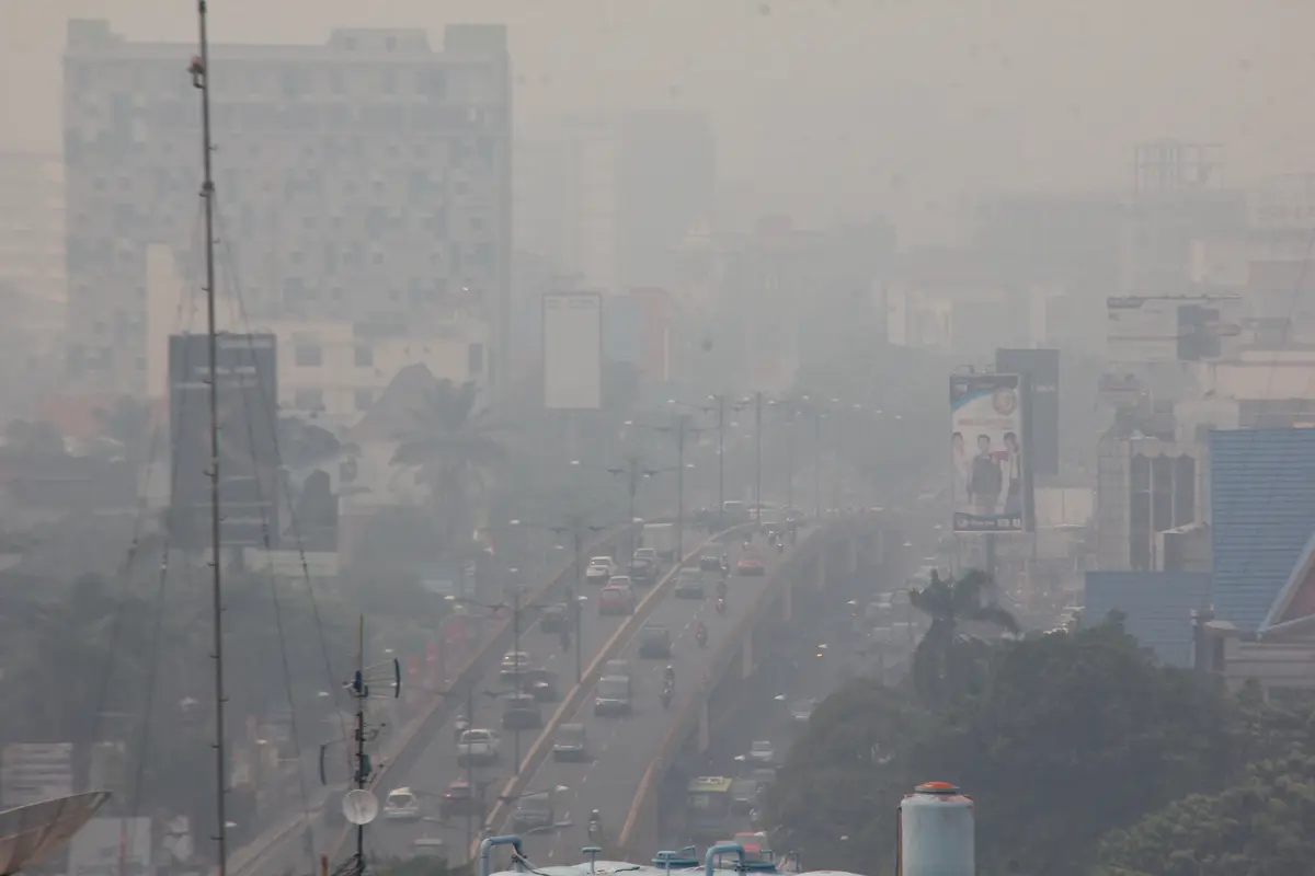 Kabut asap di Riau