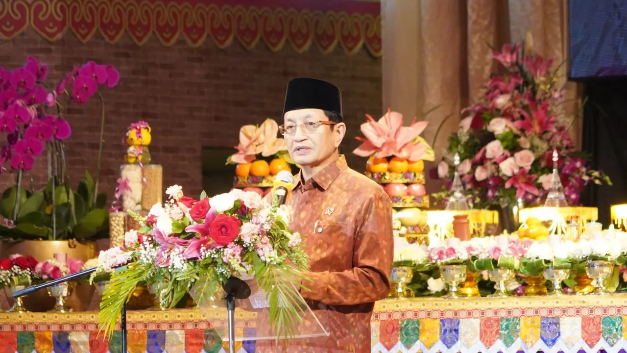 Menteri Agama (Menag) Nasaruddin Umar bicara terkait Hari Tri Suci Waisak 2570 B.E.