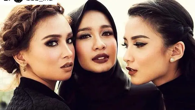 6 Potret Laudya Cynthia Bella dengan Makeup Tebal, Bikin Pangling