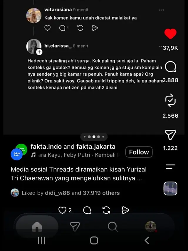 Curhatan pasien diduga terlambat ditangani tenaga kesehatan hingga meninggal dunia. (tangkapan layar percakapan di media sosial).