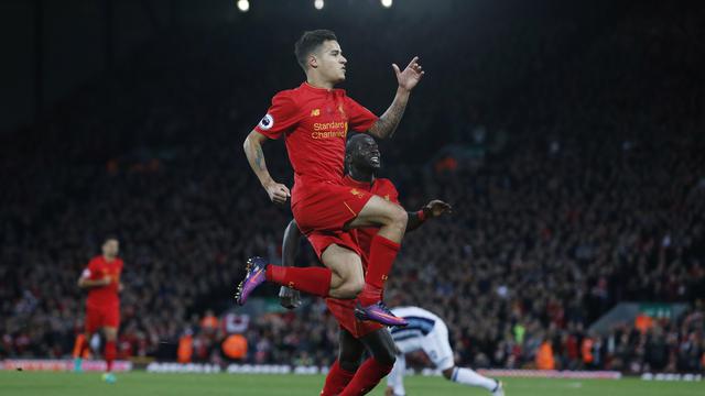 Kalahkan West Bromwich Albion, Liverpool Tempel Arsenal di Puncak Klasemen