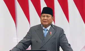 Presiden Prabowo Subianto menyampaikan pidato kenegaraan di  Kompleks MPR/DPR. (Istimewa)