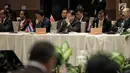 Sejumlah Menteri/pejabat setingkat Menteri menghadiri Bali Process Ministerial Forum di Nusa Dua, Bali, Selasa (7/8). Kegiatan Bali Process tersebut dibuka oleh Menlu RI Retno Marsudi dan mitranya dari Australia, Julie Bishop. (Liputan6.com/Faizal Fanani)