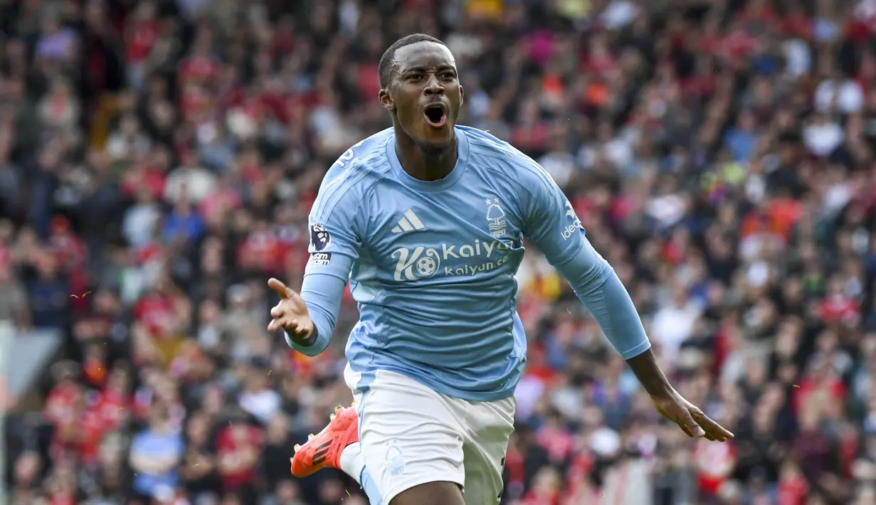 Bertanding di Anfield, The Reds dipaksa menyerah dengan skor 0-1. Forest bisa mencetak gol melalui Callum Hudson-Odoi di babak kedua. (AP Photo/Rui Vieira)