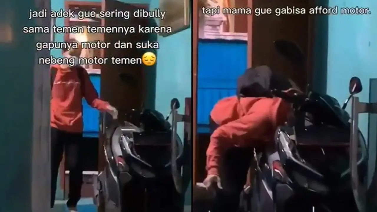 Belikan Adiknya Motor Karena Sering Dibully, Kisah Perjuangan Kakaknya Ini Bikin Haru