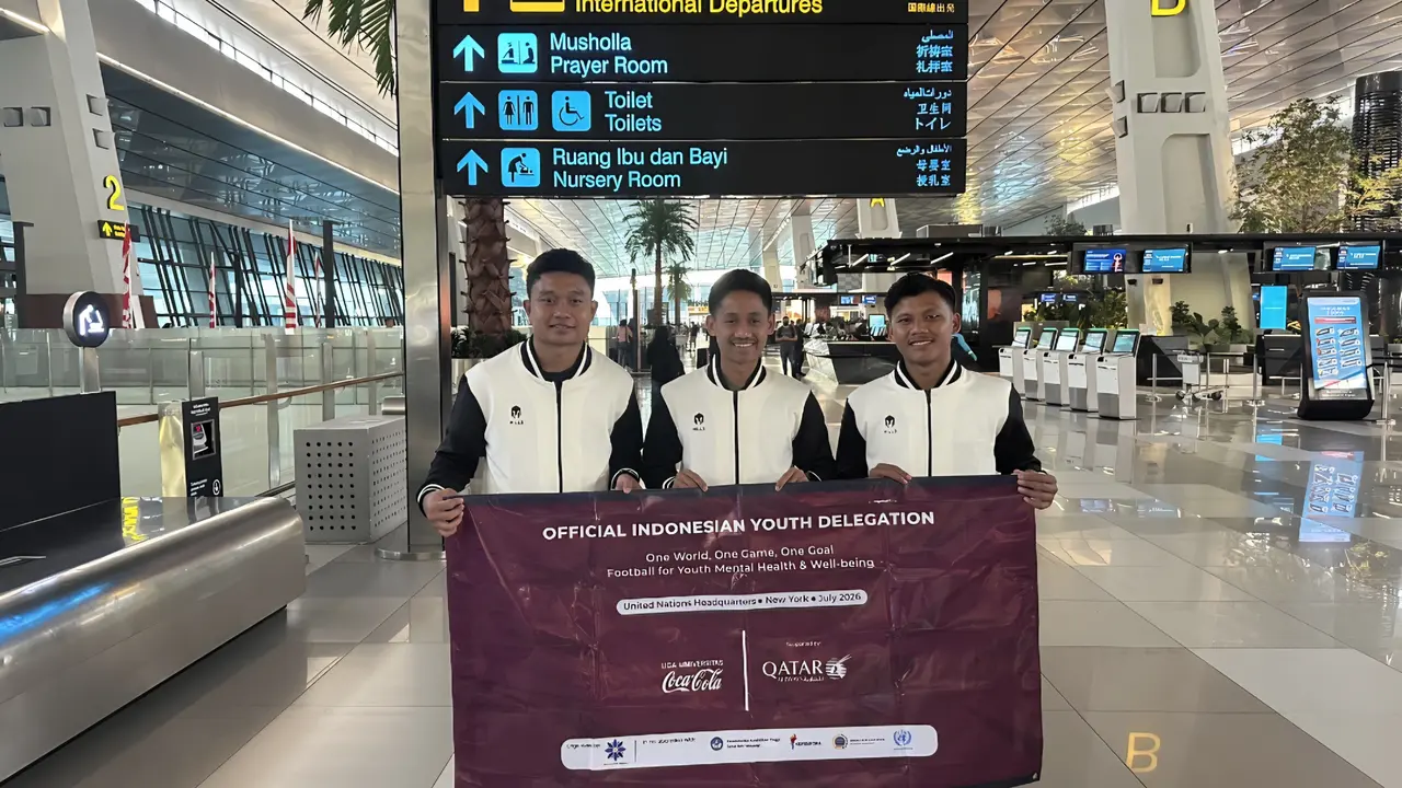 Lewat Sepak Bola, 2 Pemuda Indonesia Tembus Markas PBB di New York