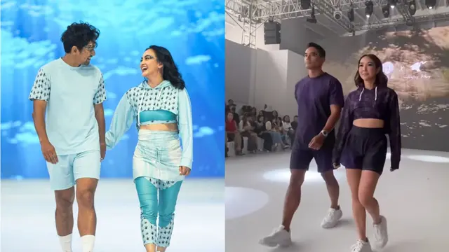 Penampilan Ibnu Jamil dan Ririn Ekawati serta Gisella Anastasia saat menjadi muse di pegelaran busana milik Kelly Tandiono di JFW 2024