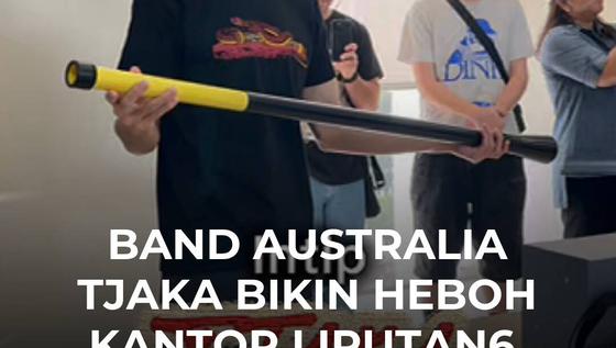 Band Australia Tjaka Bikin Heboh Kantor Liputan6, Kenalkan Didjeribone