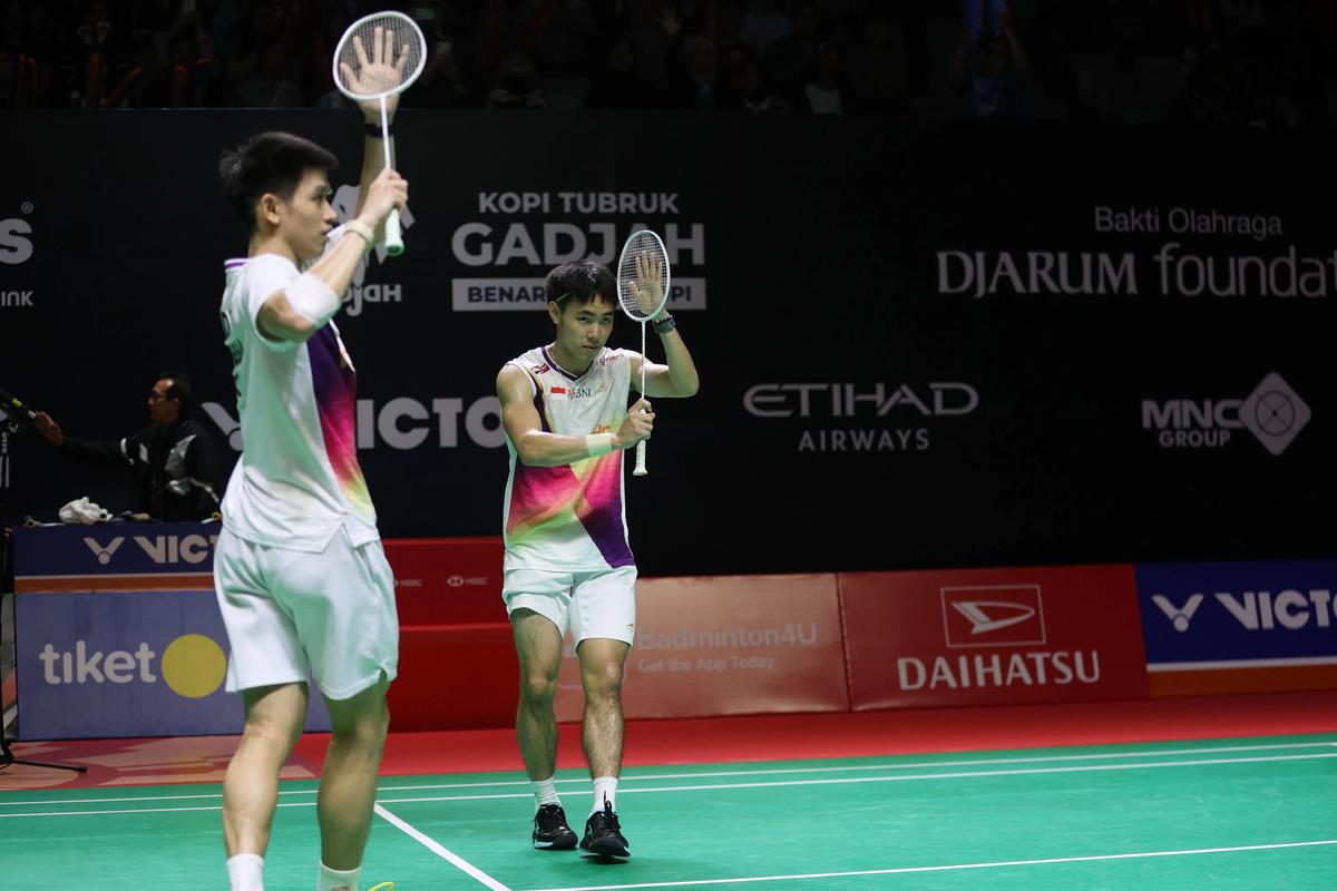 FOTO: Raymond/Joaquin Melangkah ke Final Indonesia Masters 2026