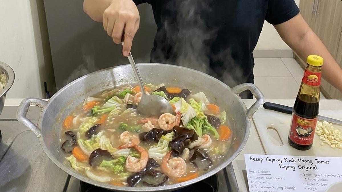 9 Resep Capcay Kuah Udang Jamur, Ide Menu Harian Praktis dan Lezat