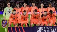 Starting XI Barcelona melawan Guadalajara di babak 32 besar Copa del Rey di Estadio Pedro Escartin, Rabu (17/12/2025). (AP Photo/Rudy Garcia)