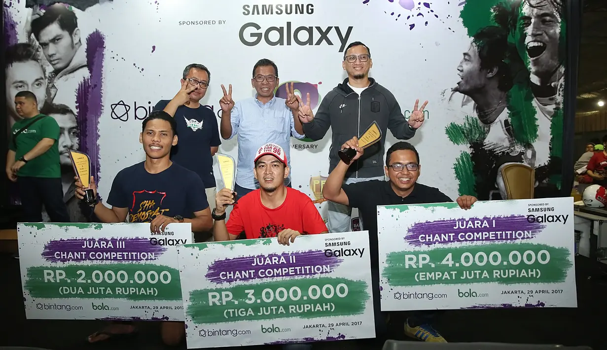 Sedangkan dalam kompetisi chant antar suporter,  Interisti Club Indonesia (ICI) Bekasi tampil sebagai juara. ICI berhasil mendapatkan hadiah uang 4 juta rupiah. (Bambang E Ros/Bintang.com)