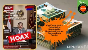 Cek Fakta: Hoaks Video Sjafrie Sjamsoeddin Membuka Pendaftaran Dana Pensiun 2026