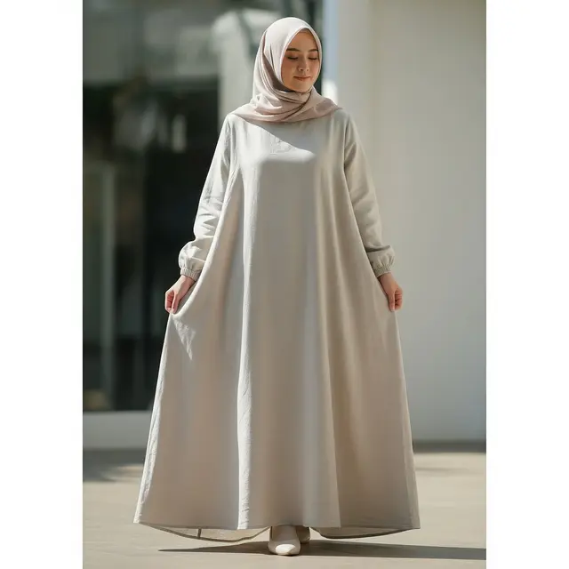 9 Model Gamis Simple Kekinian untuk Cewek Tomboy, Nyaman dan Modis
