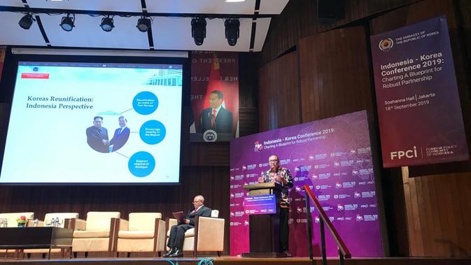 Indonesia – Korea Conference 2019: Charting A Blueprint for Robust Partnership. Rabu 18/9/2019 (Liputan6.com/Windy Febriana)