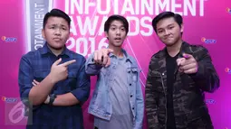 Coboy Junior saat menghadiri Infotainment Awards di Studio 6 Emtek City, Daan Mogot, Jakarta, Jumat (22/1/2016). (Liputan6.com/Herman Zakharia)