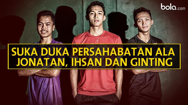 Jonatan Christie, Ihsan Maulana Mustofa, dan Anthony Sinisuka Ginting