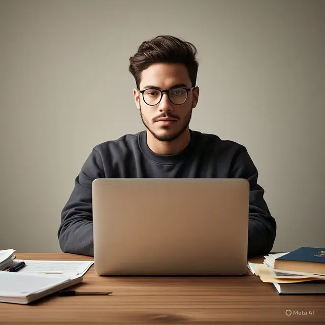 Siswa dan laptopnya