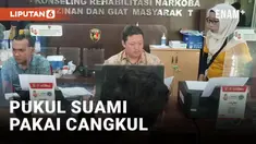 Terpengaruh Miras, Seorang Wanita pukul Suaminya Pakai Cangkul