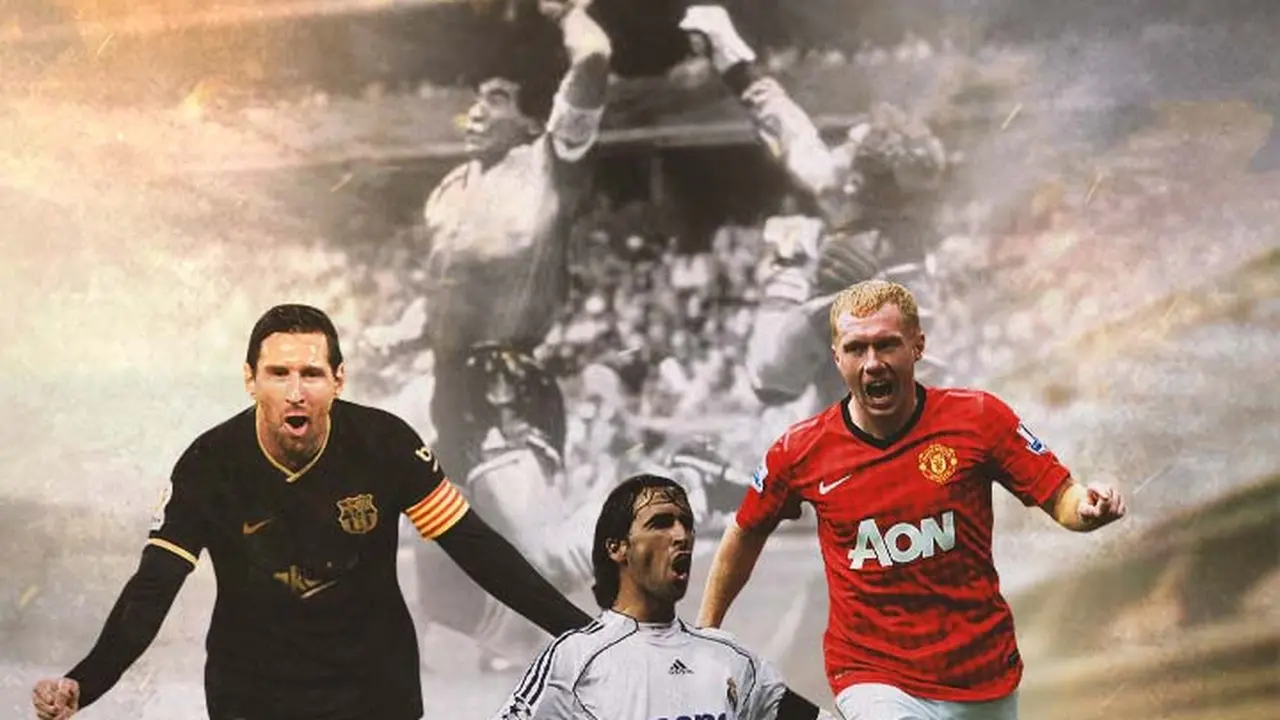 Ilustrasi - Lionel Messi, Raul Gonzales, Paul Scholes dan Gol Tangan Tuhan