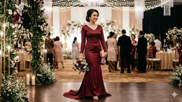 8 Tren Model Dress Simple Elegan Panjang untuk Kondangan 2026, Tampil Memukau