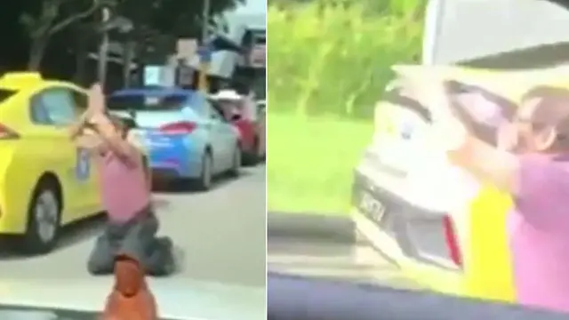 Aksi Sopir Taksi Berdoa di Pinggir Jalan Agar Dapat Penumpang Ini Bikin Haru