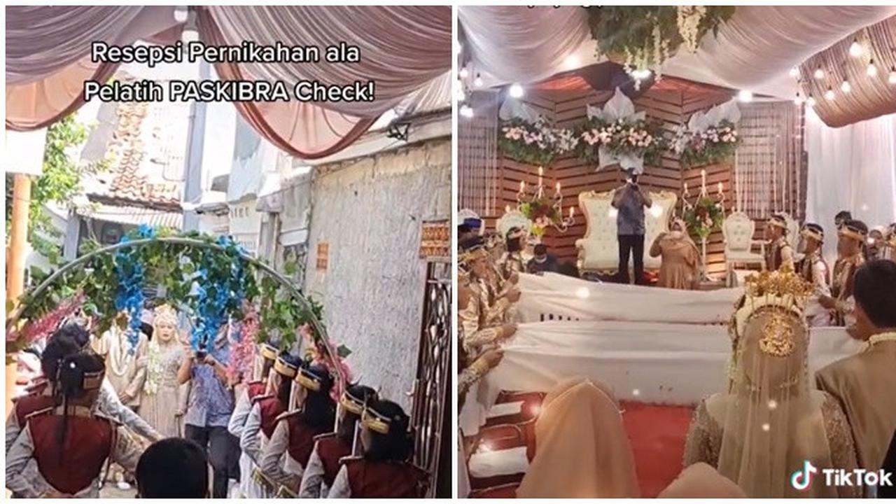 Konsep Pernikahan ala Paskibra Ini Unik, Sang Pelatih Dapat Kejutan dari Anak Didiknya