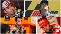Max Biaggi, Sete Gibernau, Dani Pedrosa, Marco Melandri. (Reuters/Autovvolution/Cycleworld)