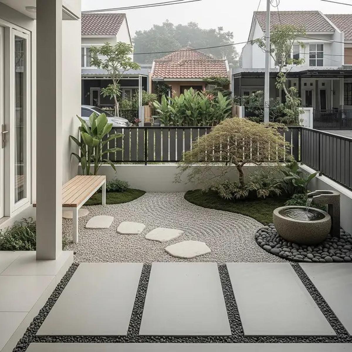7 Desain Area Depan Rumah Ala Jepang yang Membuat Rumah Sempit Terasa Lebih Lapang