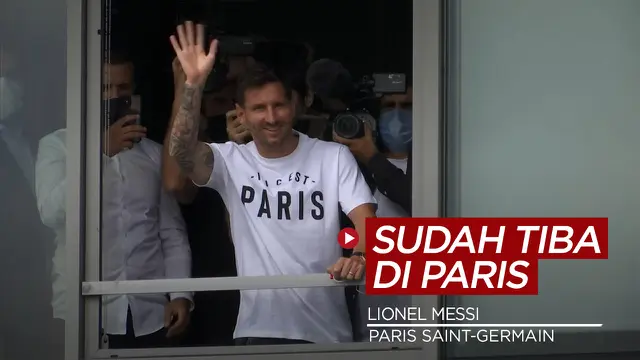 Cover Video Lionel Messi Tiba di Paris untuk Menandatangani Kontrak dengan PSG