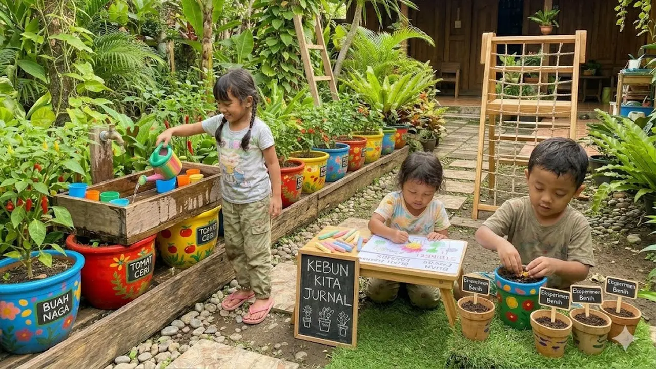 Kebun Buah Mini Sekaligus Taman Bermain Anak