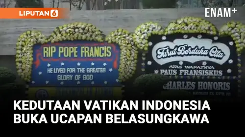 VIDEO: Kedutaan Vatikan Indonesia Buka Ucapan Belasungkawa untuk Paus Fransiskus
