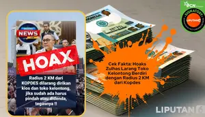 Cek Fakta: Hoaks Menko Pangan Zulhas Larang Toko Kelontong Berdiri dengan Radius 2 KM dari Kopdes
