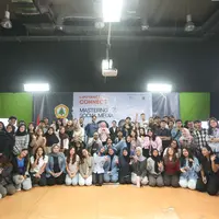 Kegiatan Liputan6 Connect yang digelar di Lab TV Kampus Swadarma, Fakultas Ilmu Komunikasi Universitas Prof. Dr. Moestopo (Beragama), Jakarta, pada Rabu (8/10/2025). (Dok. KLY Kapanlagi Youniverse)