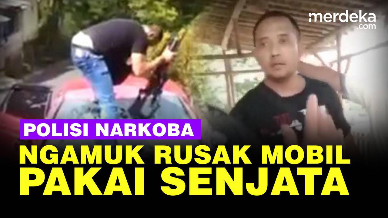 VIDEO: Terungkap, Polisi Ngamuk Rusak Mobil Pakai Senjata Positif Pakai Narkoba