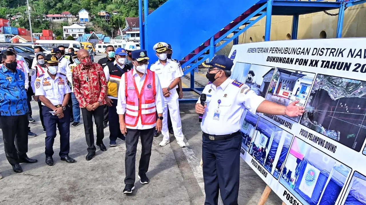 Menteri Perhubungan Budi Karya Sumadi pada Sabtu (25/9) meninjau sejumlah sarana dan prasarana infrastruktur transportasi di Jayapura dan Merauke
