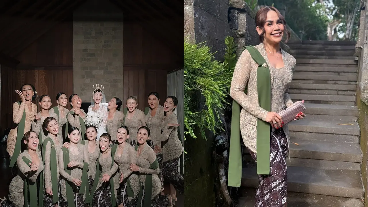 Gaun Bridesmaid Pernikahan Luna Maya